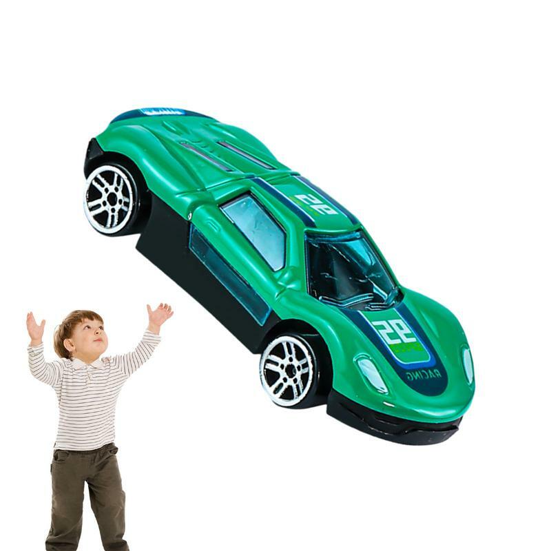 シミュレーション合金プッシュスライドカーモデル、高速レーシングスポーツ玩具、クリスマスの子供の日と誕生日プレゼント