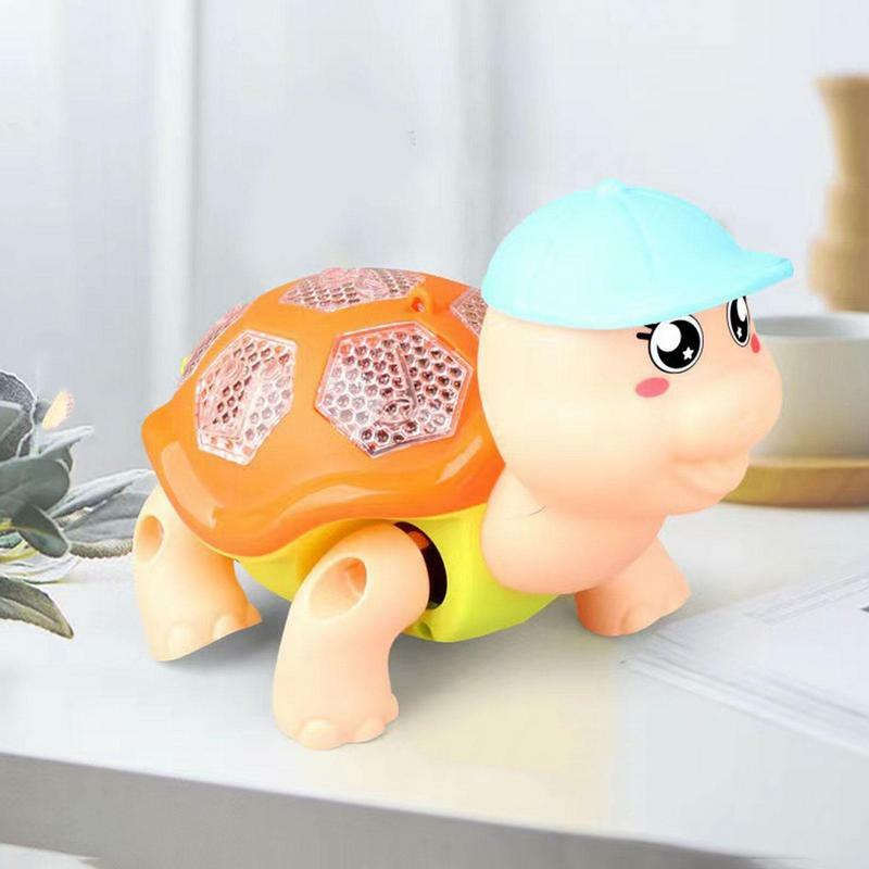Musical Crawling Turtle Light Up Moving Music Toddler Toys Early Learning Educational Fun Lights And Sounds Electronic Toys For