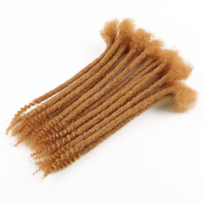 Extensões de dreads vastas por atacado 100% dreadlocks feitos à mão completos do cabelo humano com extremidades encaracoladas