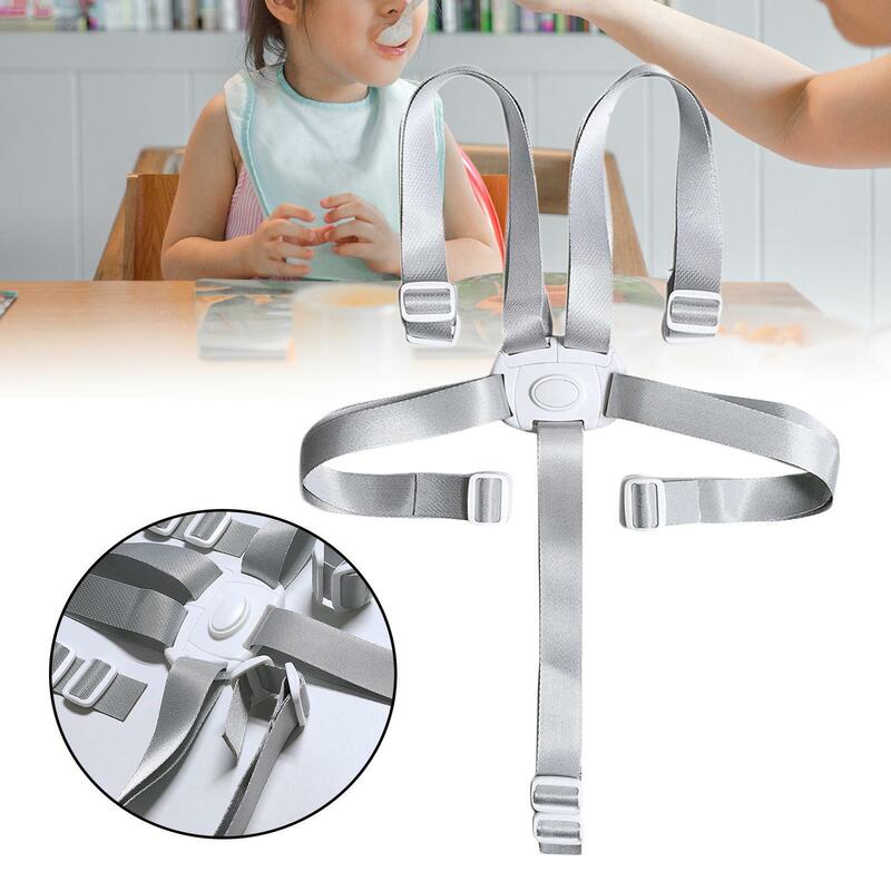 Baby Safety Belt 5 Point High Chair Harness Dining Feeding Chair Belts Baby Protection Universal Belt Lunch Seat Car Fixed Belts