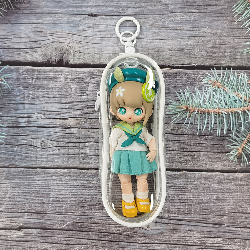 Clear Nendoroid Doll Bag Transparent Kawaii Girl Outdoor Pouch For OB11 BJD Anime Cartoon Dolls Plushy Little DIY Toys