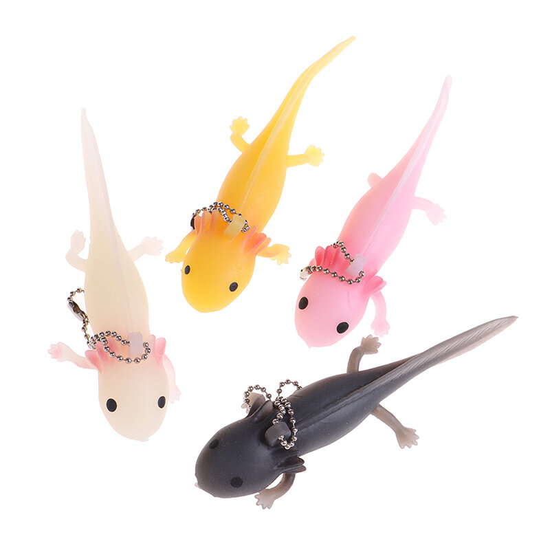Śmieszne brelok antystresowy miękkie ryby Giant Salamande stres zabawki wycisnąć Prank zabawki żart dla dziewczyn Gag prezenty Brinquedo