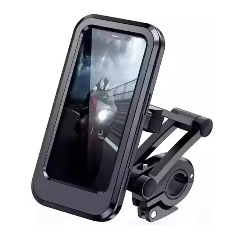 Bike Phone Mount, Waterproof Cell Phone Holder for Bicycles & Motorcycles, 360° Rotation for Vertical & Horizontal View During