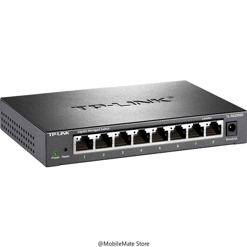 TP-LINK 클라우드 스위칭 TL-SG2008D, 풀 기가비트 웹 네트워크 관리, 클라우드 관리 스위치, 네트워크 케이블 분배기, 8 포트