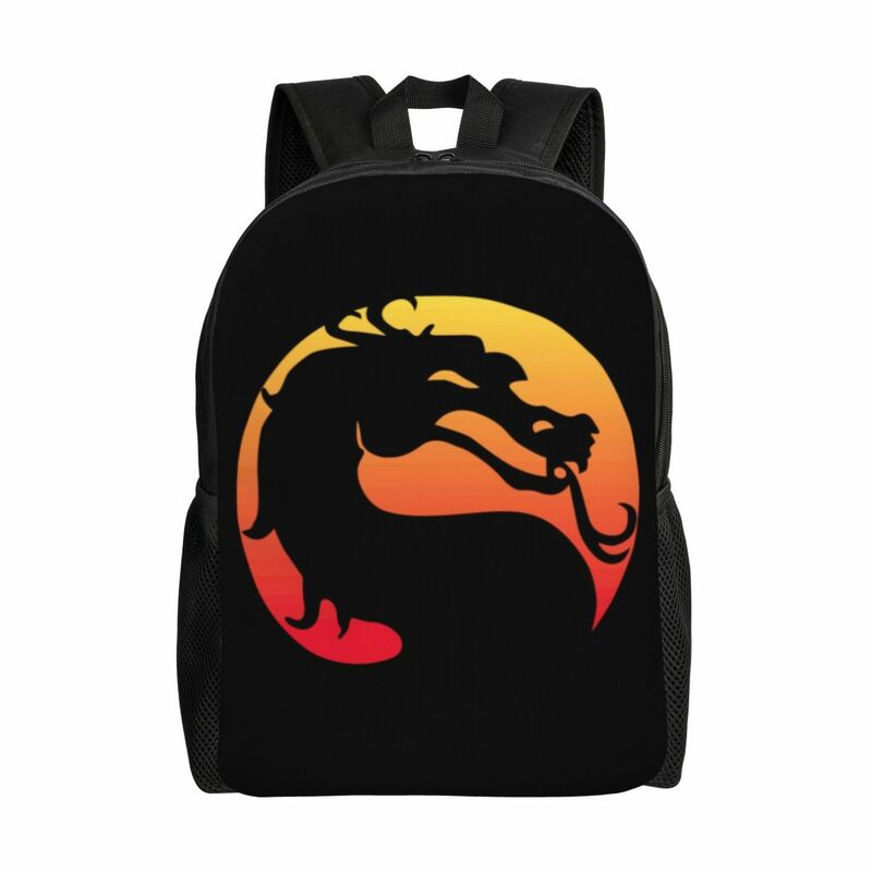 Mortal Kombat Ermac Sac à dos pour femme et homme, sac à livres pour étudiants, adapté pour ordinateur portable, jeu de gastronomie, grande capacité