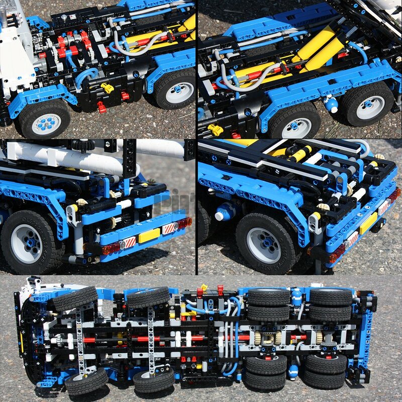 Moc-12901-camión de transporte de Granero, versión neumática, 2811 piezas, instrucciones electrónicas, ensamblaje de tecnología de bloques de construcción de empalme