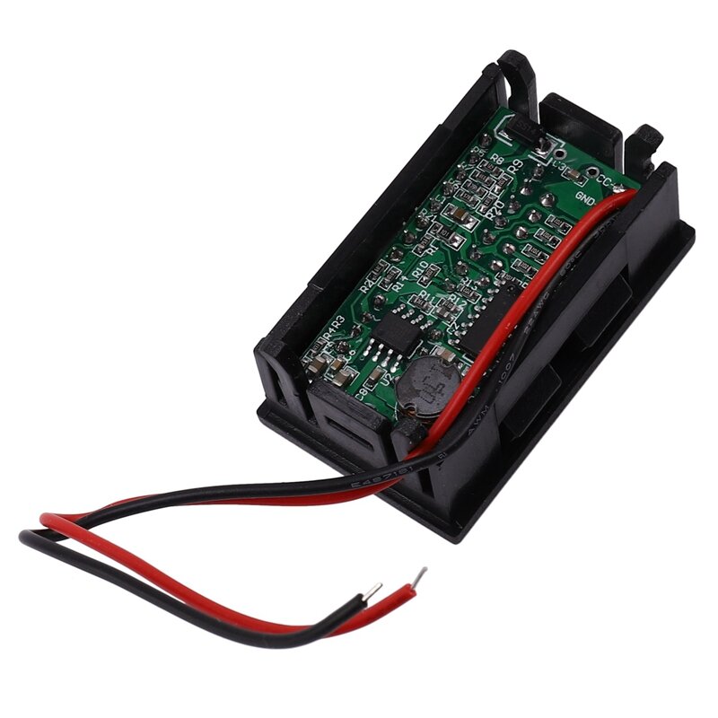 3X Red Led Digital Display Voltmeter Mini Voltage Meter Volt Tester Panel For Dc 12V Cars Motorcycles Vehicles