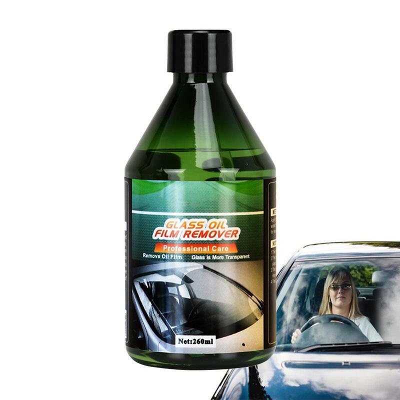 Car Oil Film Cleaner 260ml Windshield Cleaner Spray Anti Fog Glass Stripper Water Stains Remover Car Glass Cleaner Liquid