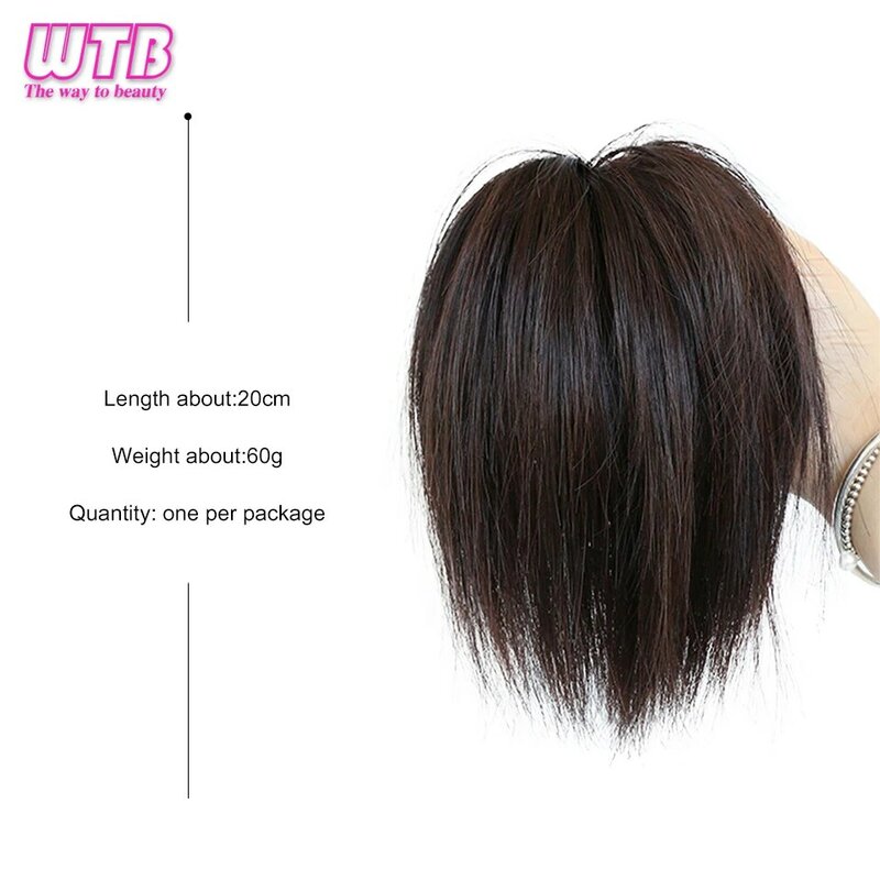 WTB Peluca de cola de caballo sintética para mujer, moño de pelo corto, peluca perezosa desordenada, peinado adecuado para uso diario