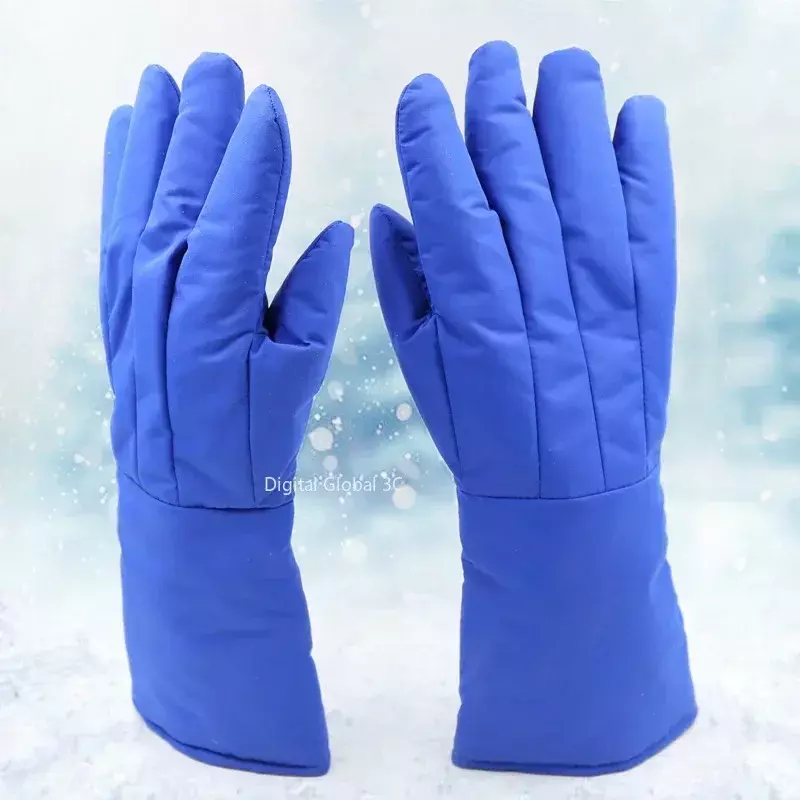 38cm Long Cryogenic Gloves Waterproof Low Temperature Resistant Liquid Nitrogen Liquid Nitrogen Gloves Protective Gloves