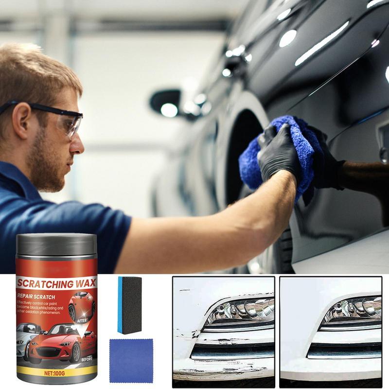 Средство удаления царапин с автомобиля для автомобилей, безопасное нанесение с помощью ткани и губки для ремонта автомобильной краски