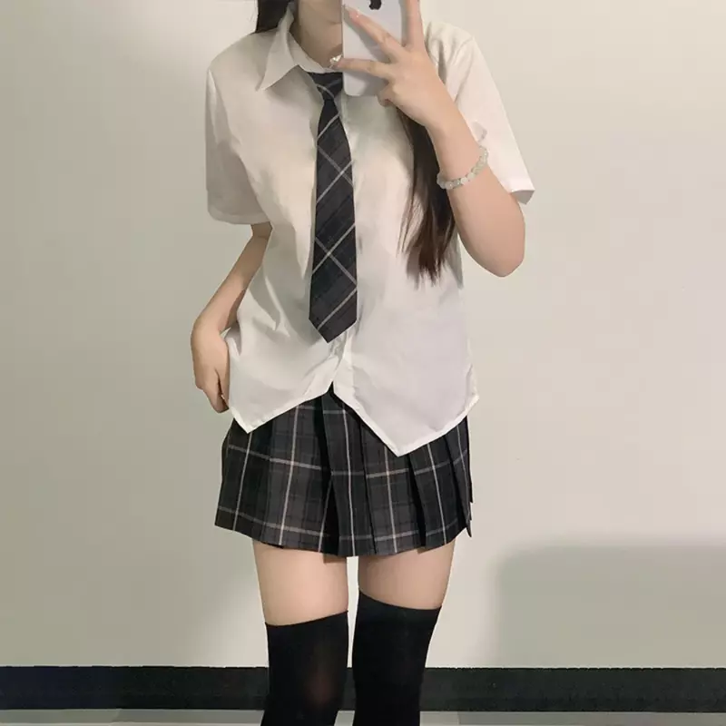 Uniformes scolaires japonais pour filles, automne et hiver, blazer long multicolore, ensembles jupe plissée, JK Sailor aught Anime Cos Costumes pour femmes