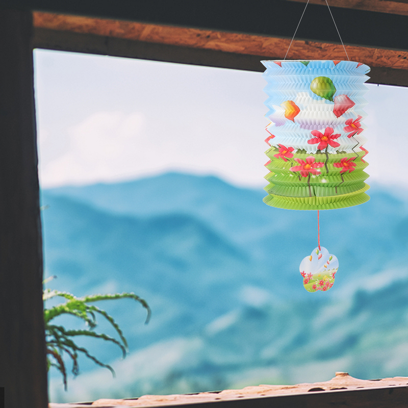 Sombra Lanterna Japonesa para Crianças, Suprimentos para Festa Festival, Papel Colorido, Decoração Decorativa Pendurada