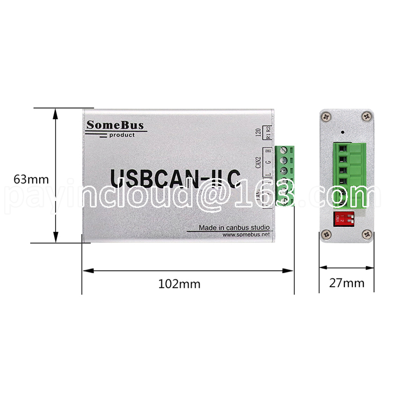 to CAN Module USBCAN-II C Bus Analyzer USB CAN Card New Energy Vehicle CAN Debugging