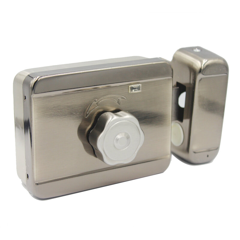 LUCKING-cerradura eléctrica de Metal para puerta, sistema de Control de acceso, cerradura de llanta de puerta integrada electrónica, DC12V