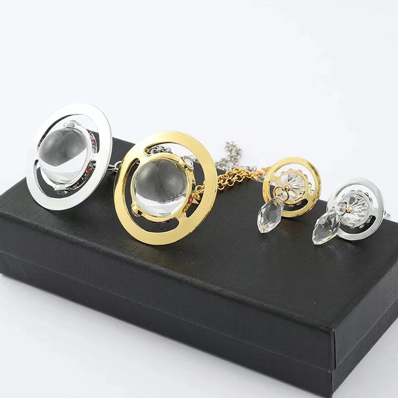 Ожерелье Saturn в стиле Instagram, ювелирные изделия с кристаллами планеты и Сатурна, свадебные аксессуары для женщин и девочек-подростков, 1 шт.