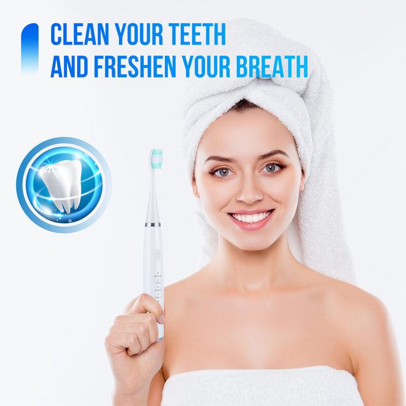 Kit de brosse à dents électrique sonique pour adultes et enfants, dissolvant de plaque dentaire, nettoyant pour le tartre dentaire, détartrant pour taches de tartre