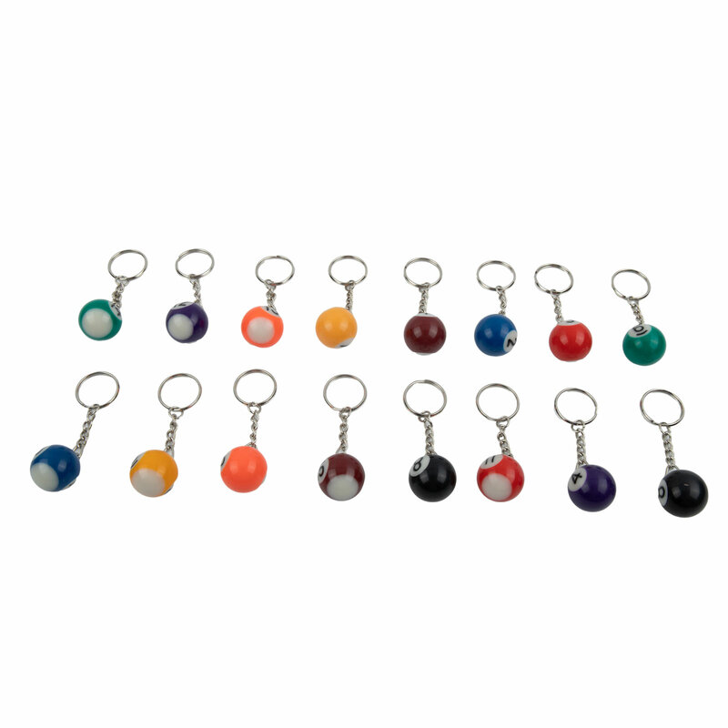 Practical Quality Durable KeyChain Part Gift Beautiful Functional Professional Resin Snooker Cue Billiard Ball