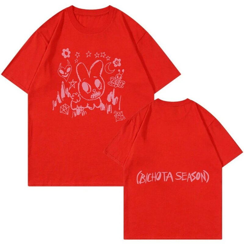 Koszulka z króliczkiem na sezon 2023 Manana Sear Bonito Tour z okrągłym dekoltem z krótkim rękawem t-shirt męski modne ciuchy kobiet