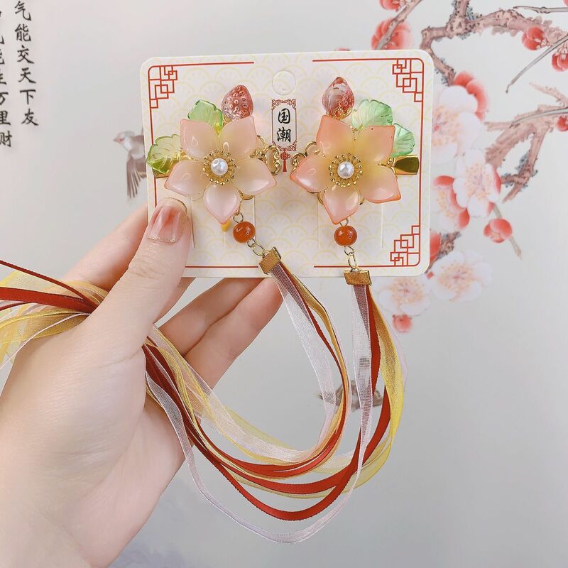 Children Antique Hair Accessories Pretend Beauty Fashion Kids Toy for Girls Hair Clip Pin Ribbons Baby Headwear Apparel Headband