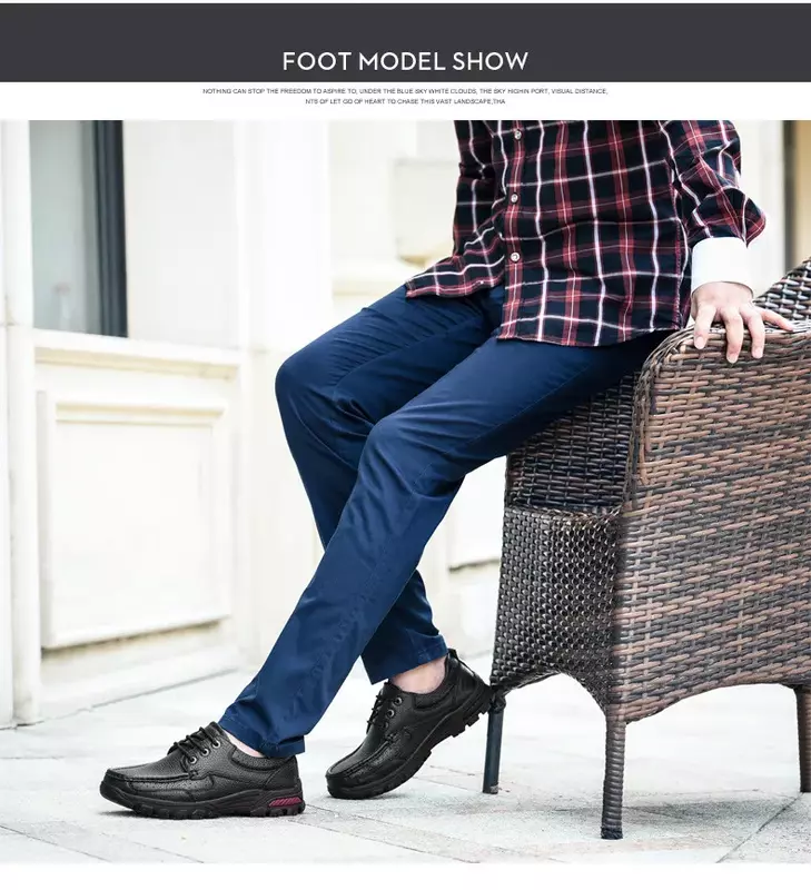 FLAT sepatu pantofel pria, Kasut kulit asli kasual ukuran besar 38-48 buatan tangan