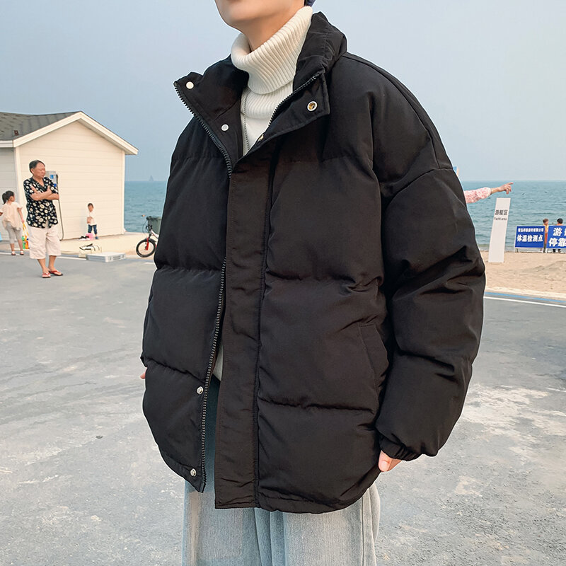 Новинка 2023, Мужская брендовая Стильная мужская осенне-зимняя новая куртка, однотонная куртка, парки, мужская куртка, G32