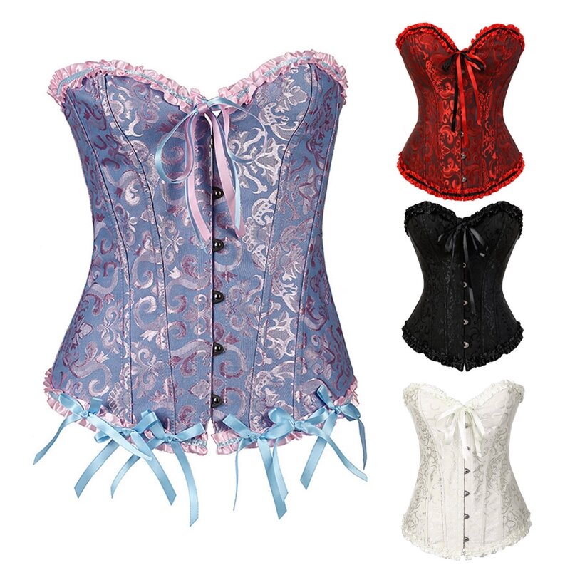 Corsets Bustiers Floral Tops For Women Vintage Sexy Corsets
