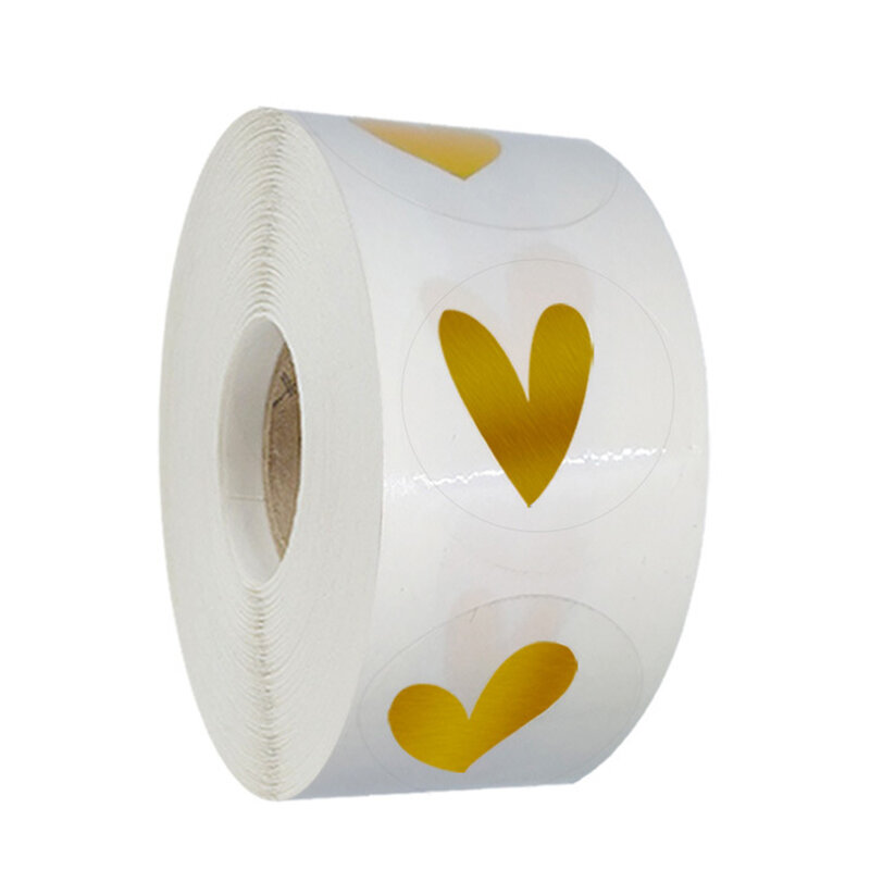Pegatinas redondas transparentes de 50-500 piezas, sello de agradecimiento con diseño dorado, etiqueta adhesiva decorativa para regalo, suministros de papelería