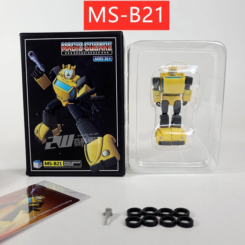 MS-TOY transformable MSB21, Mini figura de acción, modelo de Robot con caja, MS-B21, en STOCK