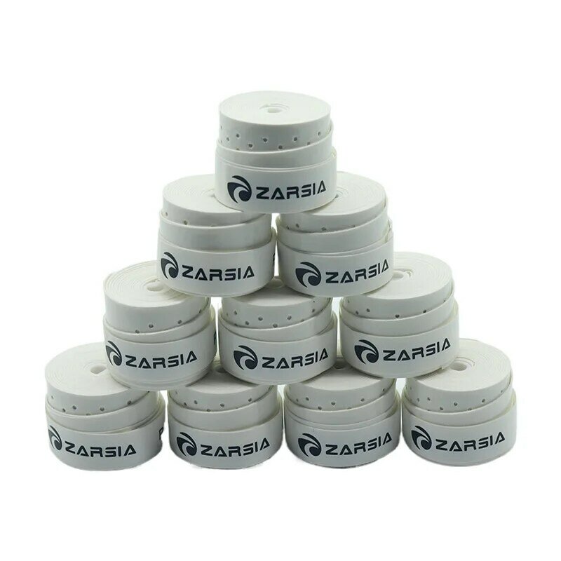 ZARSIA-banda de sudor perforada laminada para raqueta de bádminton, cinta adhesiva antideslizante para caña de pescar, 60 piezas