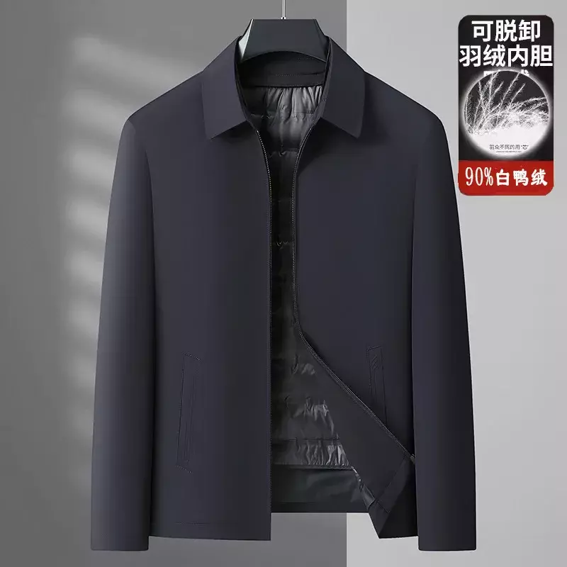 Новое поступление, модная большая зимняя мужская куртка Suepr с большим пуховым воротником, Женская куртка с раздельным воротником, модель MLXL2XL3XL4XL5XL6XL7XL