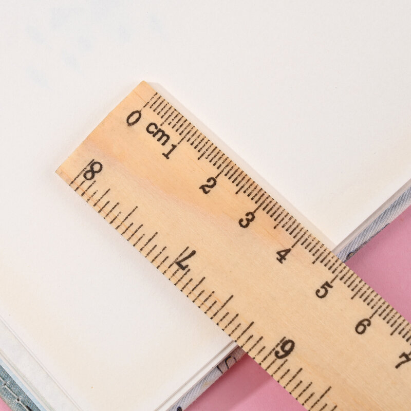 New 1pc 15/20/30cm Wooden Rectilinear Scale Double Sided Measure Ruler Student  Measuring Tool Office School Measuring Supplies