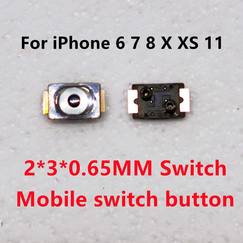 Interruptor de botón táctil, Micro Interruptor táctil SMD, botón interno de encendido y apagado para iPhone, Android, Huawei Mi OPPO, teléfono móvil, 10 unidades por lote