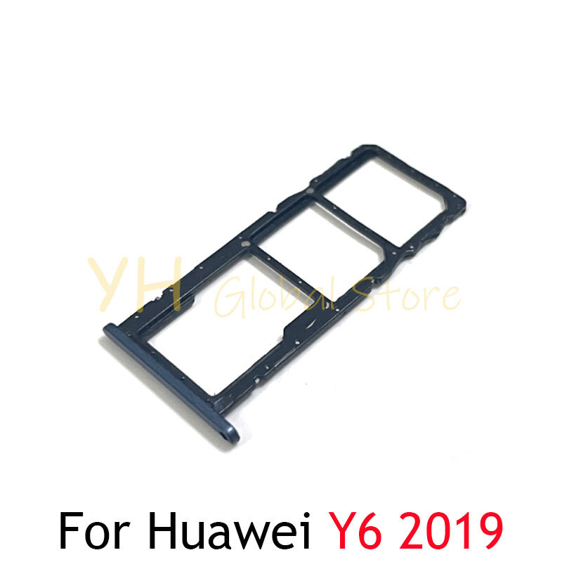 5PCS For Huawei Y6 2018 2019 2020 Sim Card Slot Tray Holder Sim Card Repair Parts