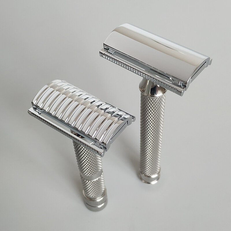 Dscosmetic-maquinilla de afeitar de doble filo, de aleación de Zinc, AX-SE