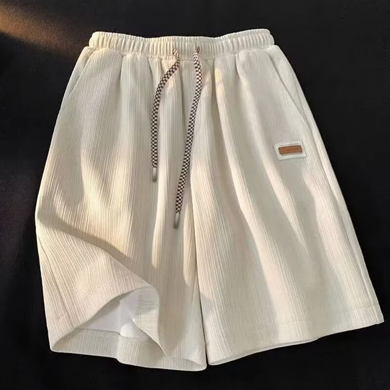 Pantalones cortos informales para hombre, Shorts de marca a la moda, Color sólido, estilo coreano, para correr, novedad de verano, 2024