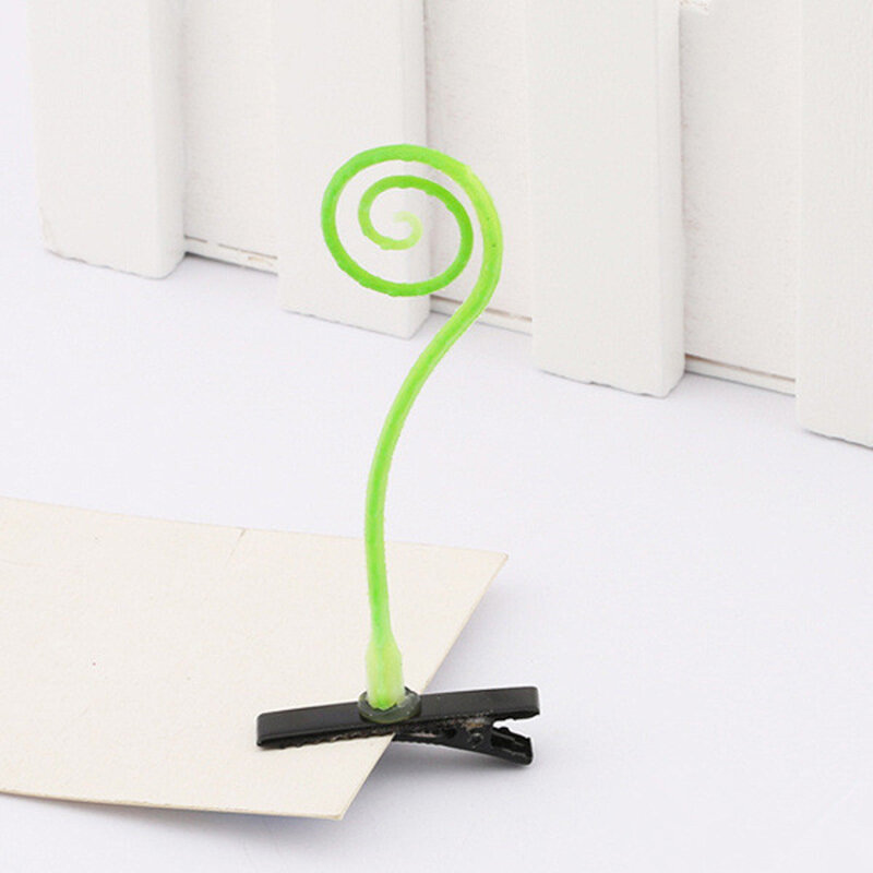 1PC Funny Show Bean Sprout Bobby Hairpin Flower Plant Hair Clips For Kids Girls Women 4*6cm