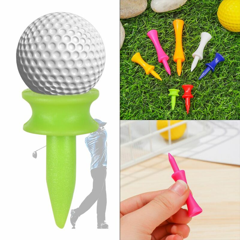 43mm, 51mm, Colorful New Training Practice Accessories Sports Part Golf Tees Durable Golfer Ball Tees Holder Rubber