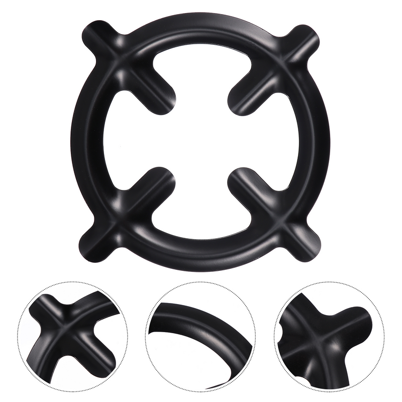 3 Pcs Hob Coffee Brewing Electric Espresso Pans Coffee Pot Pot Holder Iron Stove Stand Ring Reducer Round Racks Bracket