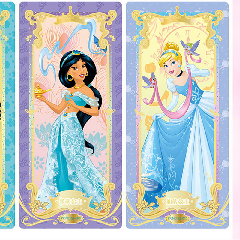 Disney Princess Snow White Cards, juego de mesa Original, fantasía rara, Flash completo SSR GR, marcapáginas favorito, regalo de Navidad para niños