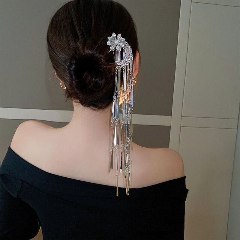 Жемчужная U-образная шпилька для волос с вилкой шпилька для волос Hanfu шпилька для волос аксессуары для волос палочки для еды в китайском стиле женская шпилька для волос