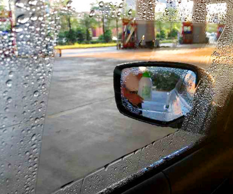 Janela lateral do carro rearview chuva filme 30cm x 100cm anti-nevoeiro à prova de chuva janela do banheiro espelho impermeável adesivos filmes decalques