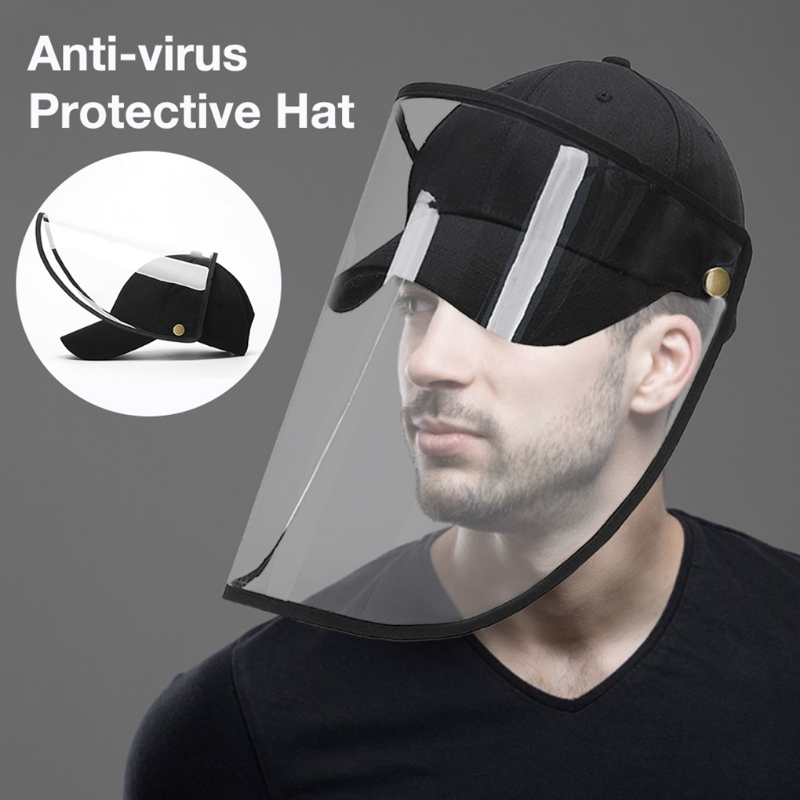 Face Shield Anti-Spitting หมวก,ความปลอดภัย Face Shields Anti-ผ้าเช็ดตัวป้องกันฝาปิดป้องกันฝุ่นหมวกชาวประมงกลางแจ้งหน้ากาก