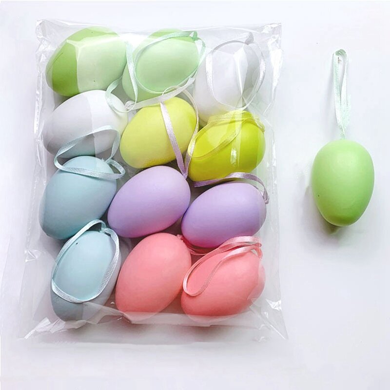 Ovos de Páscoa pintados à mão, brinquedos para colorir, ovos de simulação, duráveis, fáceis de instalar, fáceis de usar