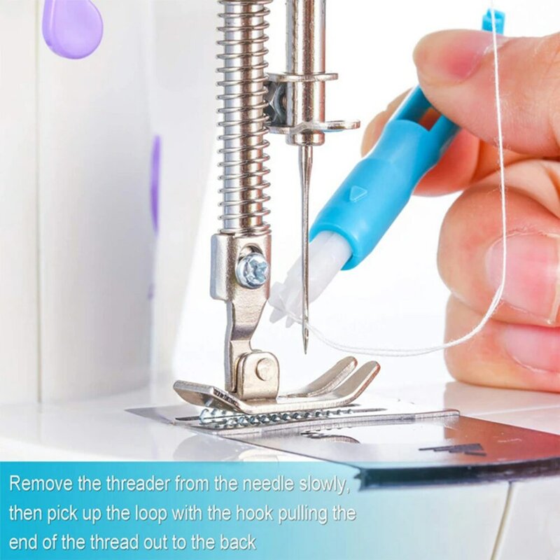 Enhebrador de agujas para máquina de coser, herramienta de inserción de puntada, enhebrador automático para la mayoría de las máquinas de coser multiusos