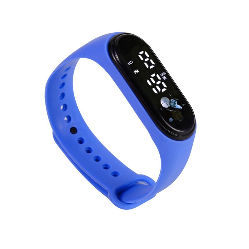 Odkryty zegar LED numer wyświetlacz Outdoor Sports cyfrowy zegarek na rękę dla dzieci nadgarstek dziewczyny chłopcy bransoletka sportowa zegarek na rękę