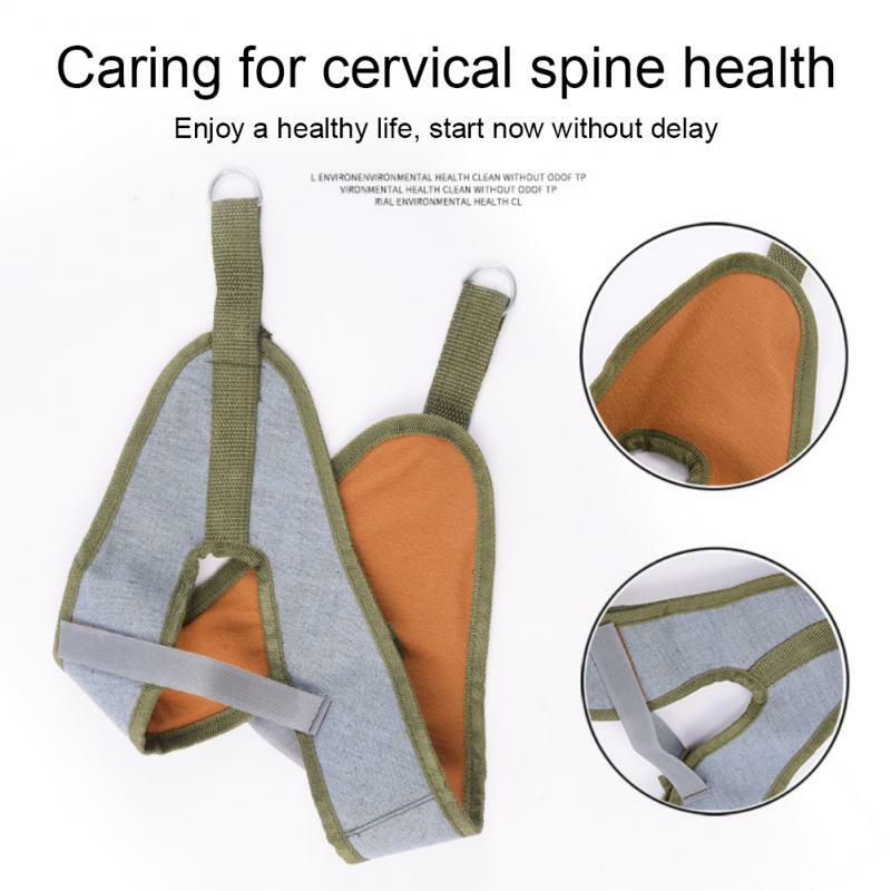 Chiropraktik Werkzeuge Hals geschirr Hals bahre hängen Zervix Traktion gerät Hals Stretching Gürtel Osteochondrose Schmerz linderung