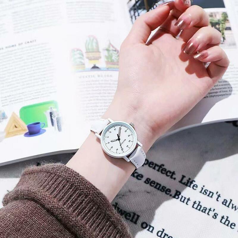 Fashion Watch Frosted Leather Strap Korean Watches For Women Fashion Simple Style Quartz Wristwatches Ladies Watch Reloj Mujer