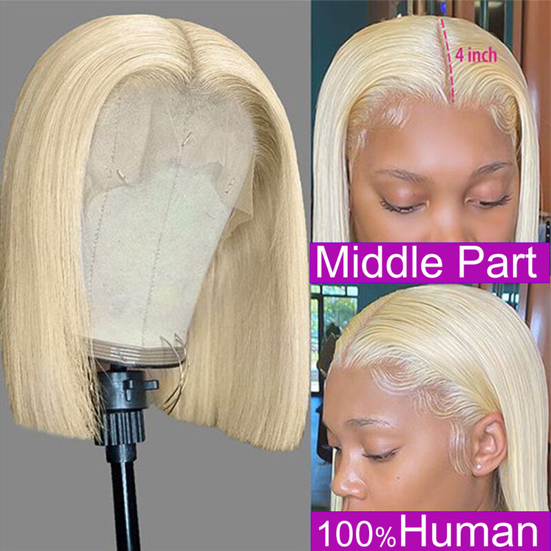 Perruques de cheveux humains droites blondes perruque avant de dentelle cheveux humains 613 perruque frontale de dentelle cheveux humains perruque frontale de dentelle transparente