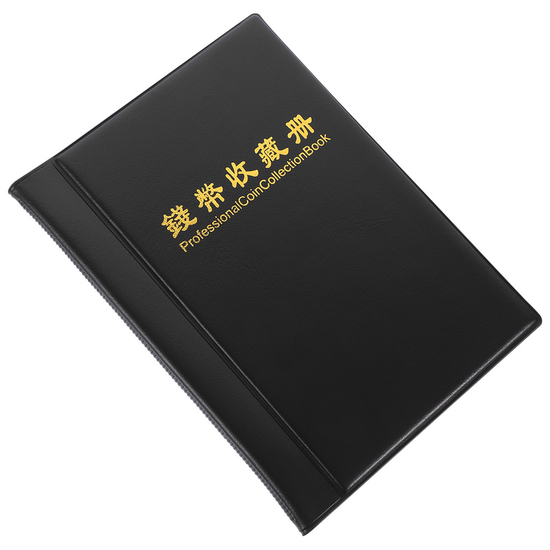Coin Collection Book Commemorative Rose Black Photo Album Collector Collecting Stock Storage Holder